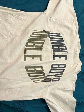 Jungle Boys Graphic Casual Button Down Shirt - White